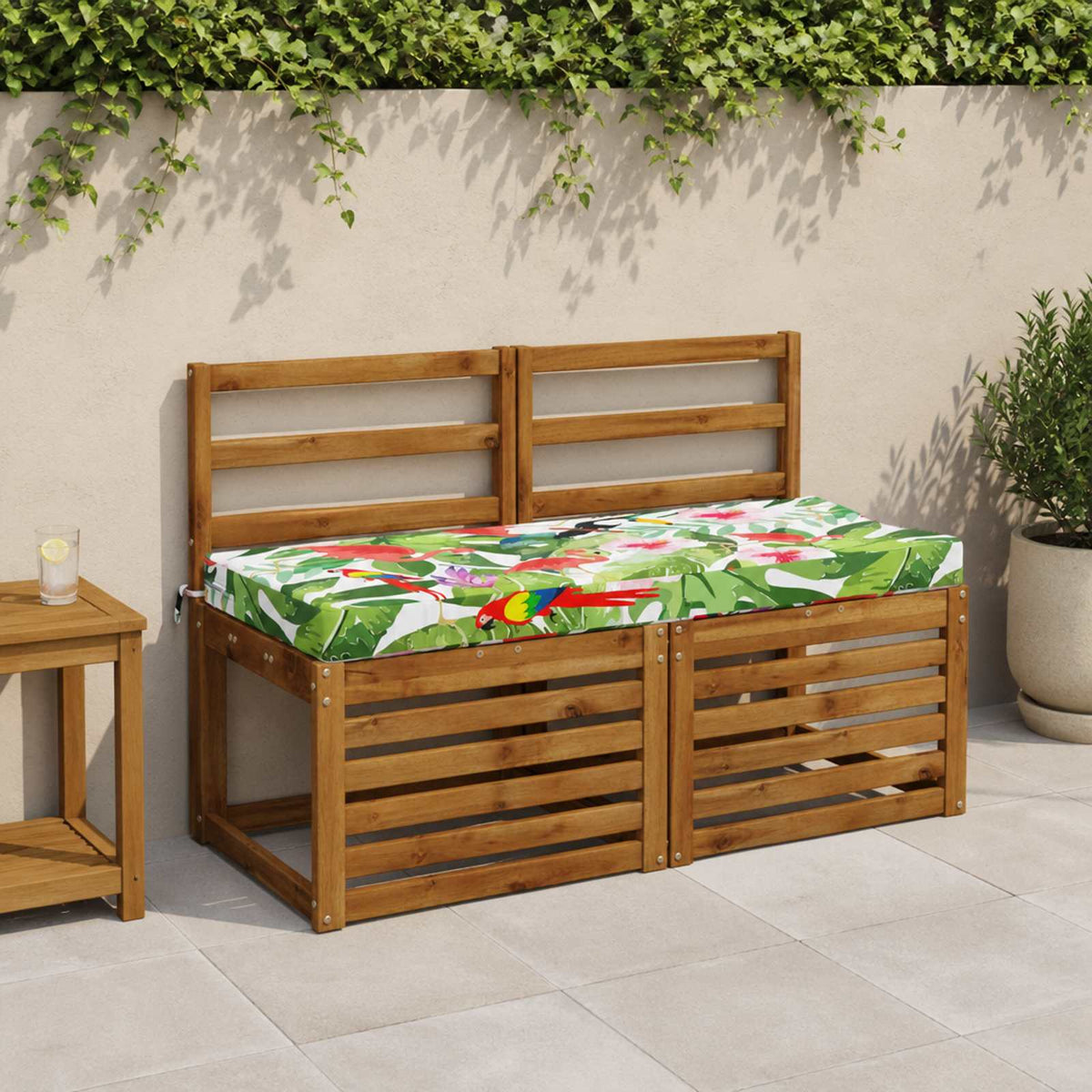 Vidaxl bankkussen soest 100% polyester meerkleurig 110 x 50 x 8 cm