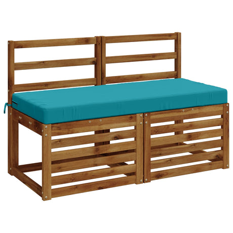 Vidaxl 2-delige bankkussens soest 100% polyester turquoise
