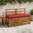 Vidaxl bankkussen soest 100% polyester wijnrood 120 x 50 x 8 cm