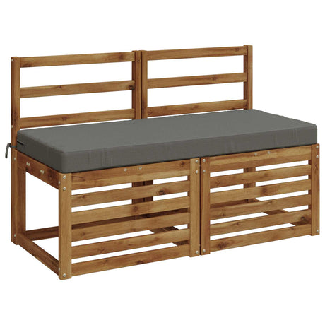 Vidaxl bankkussen soest 100% polyester grijs 120 x 50 x 8 cm