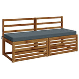 Vidaxl bankkussen soest 100% polyester blauw 140 x 50 x 8 cm