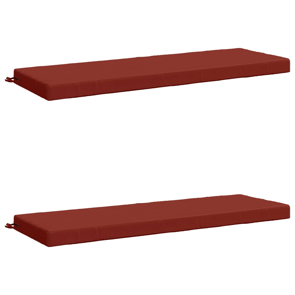 Vidaxl 2-delige bankkussens soest 2 st 100% polyester rood