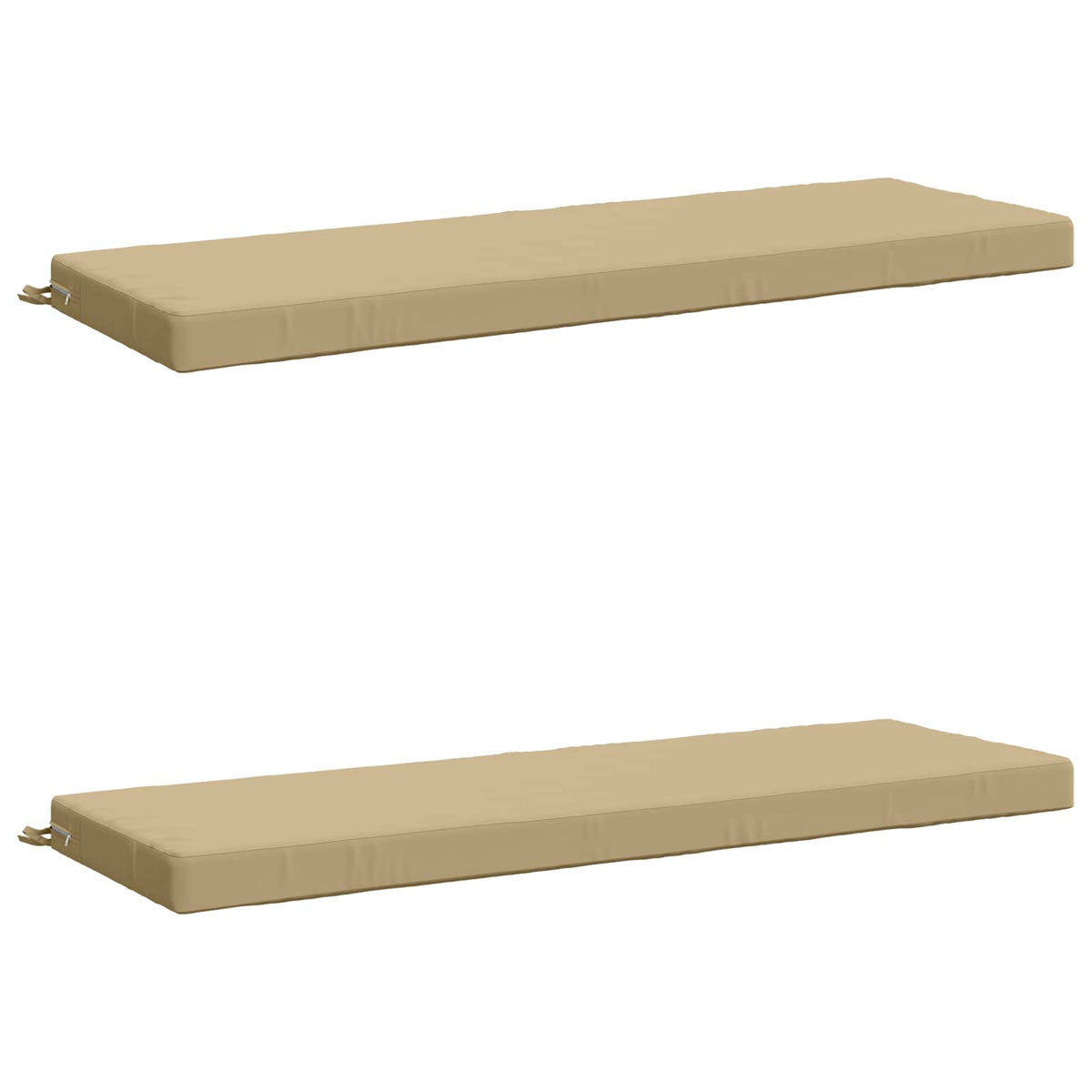 Vidaxl 2-delige bankkussens soest 2 st 100% polyester beige