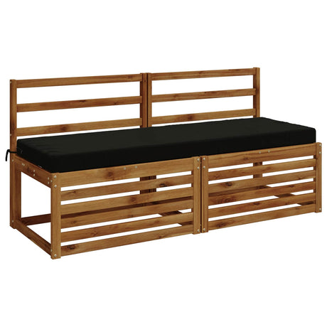Vidaxl bankkussen soest 100% polyester zwart 140 x 50 x 8 cm