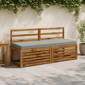 Vidaxl bankkussen soest 100% polyester grijs 140 x 50 x 8 cm