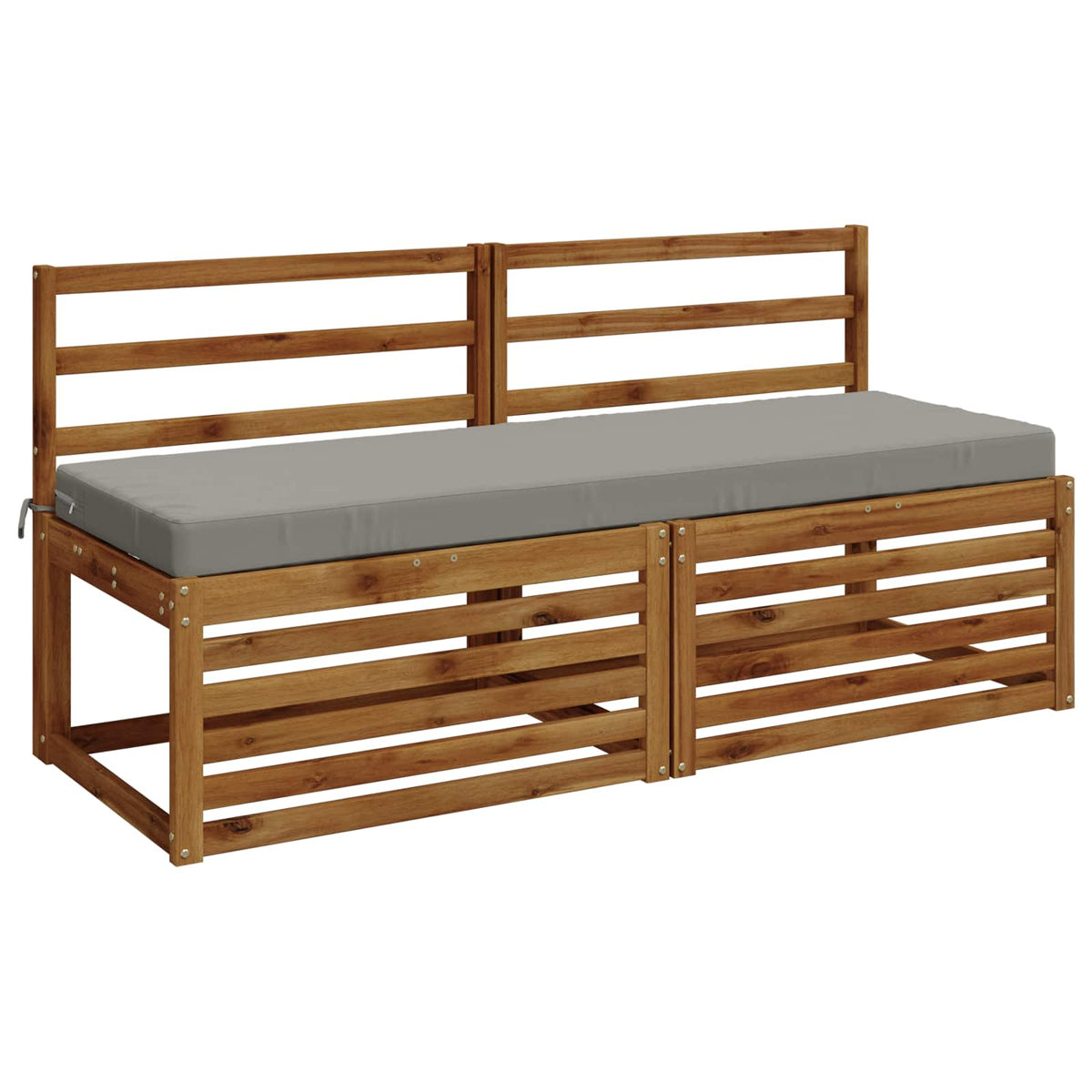 Vidaxl bankkussen soest 100% polyester grijs 140 x 50 x 8 cm