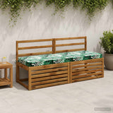 Vidaxl bankkussen soest 100% polyester bladpatroon 140 x 50 x 8 cm