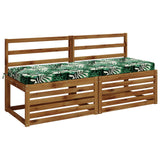 Vidaxl bankkussen soest 100% polyester bladpatroon 150 x 50 x 8 cm