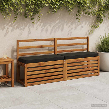 Vidaxl 1-delig bankkussen vught 100% polyester zwart 60 x 30 x 5 cm
