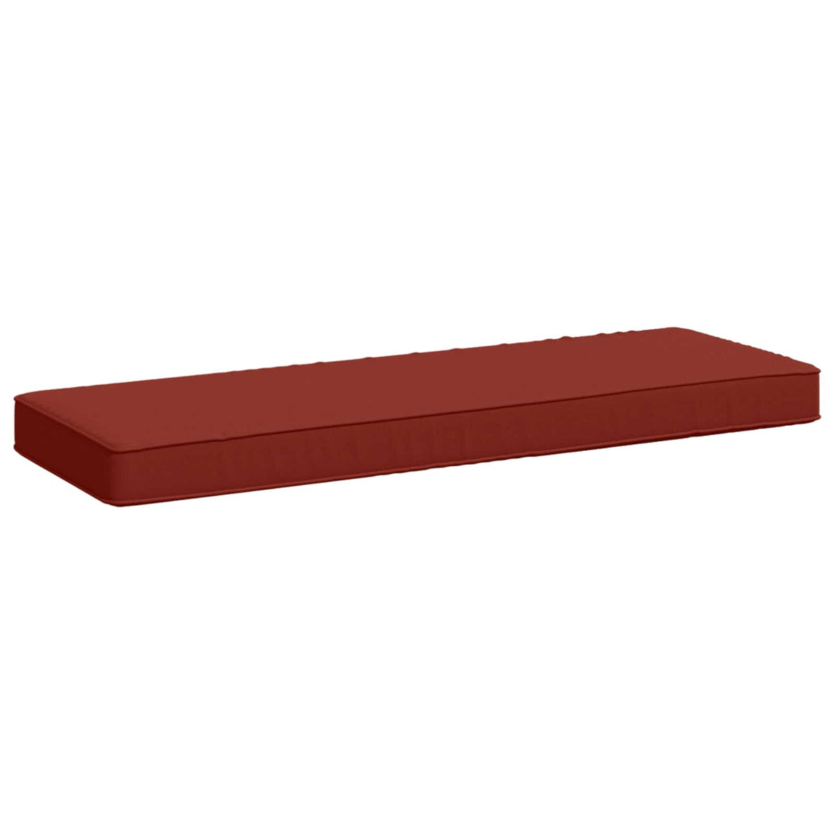 Vidaxl 1-delig bankkussen vught 100% polyester rood 60 x 30 x 5 cm