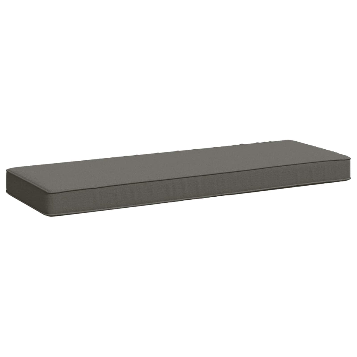 Vidaxl 1-delig bankkussen vught 100% polyester grijs 60 x 30 x 5 cm