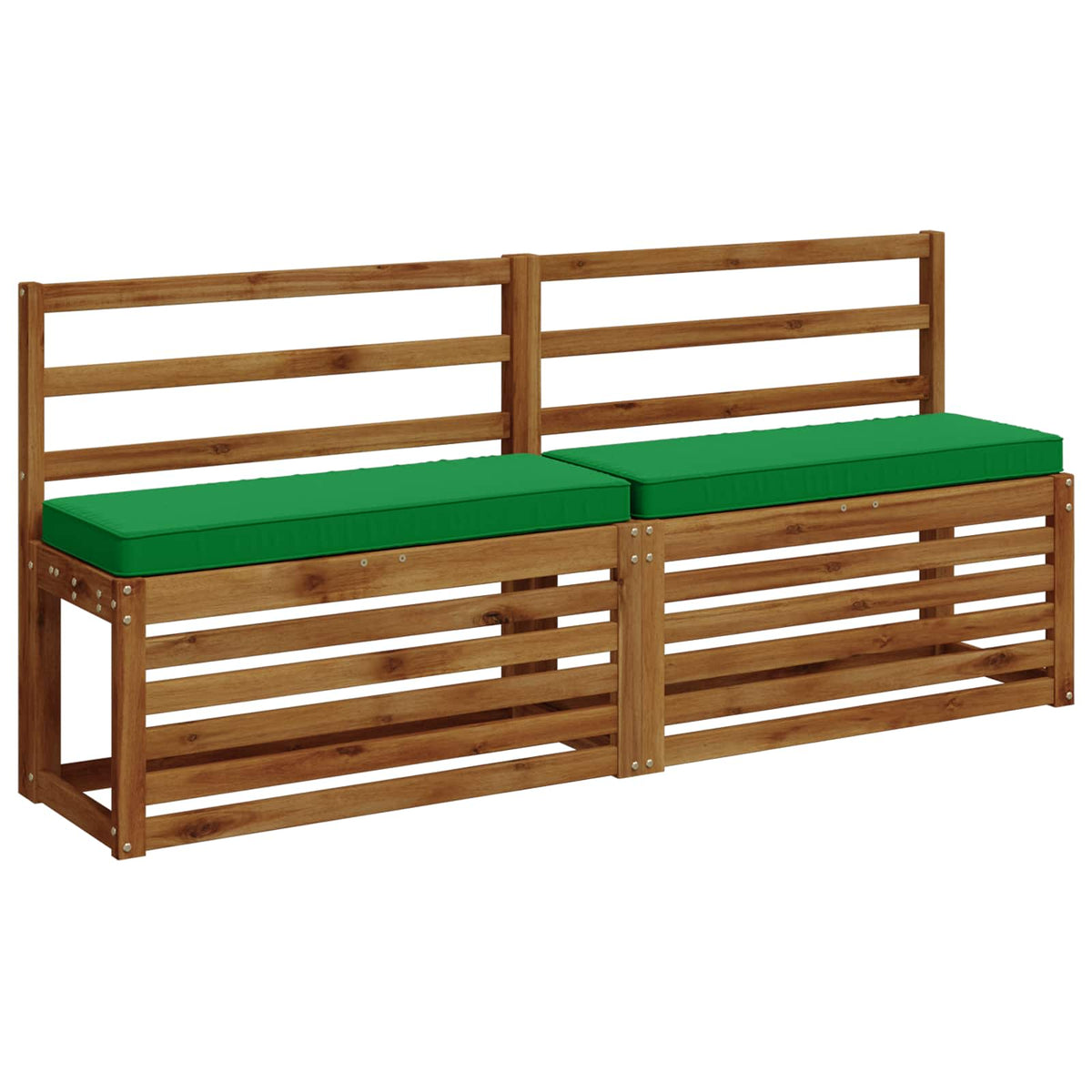 Vidaxl 2-delige bankkussens vught 2 pcs 100% polyester groen
