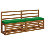Vidaxl 2-delige bankkussens vught 2 pcs 100% polyester groen