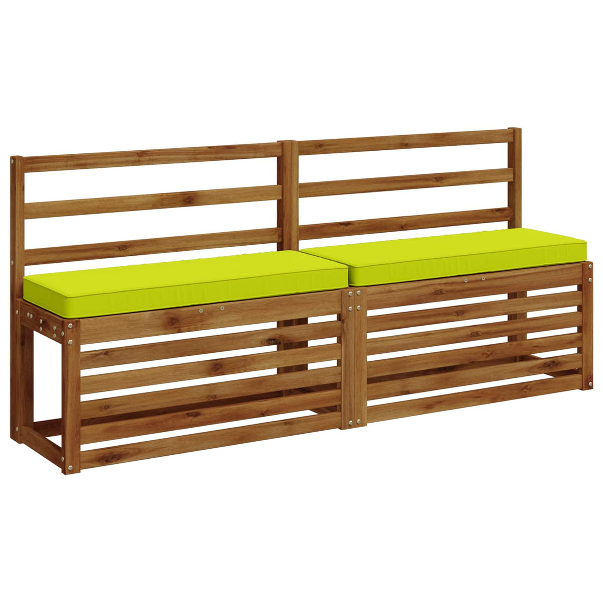 Vidaxl 1-delig bankkussen vught 100% polyester helder groen
