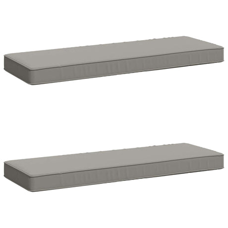 Vidaxl 2-delige bankkussens vught 2 pcs 100% polyester grijs