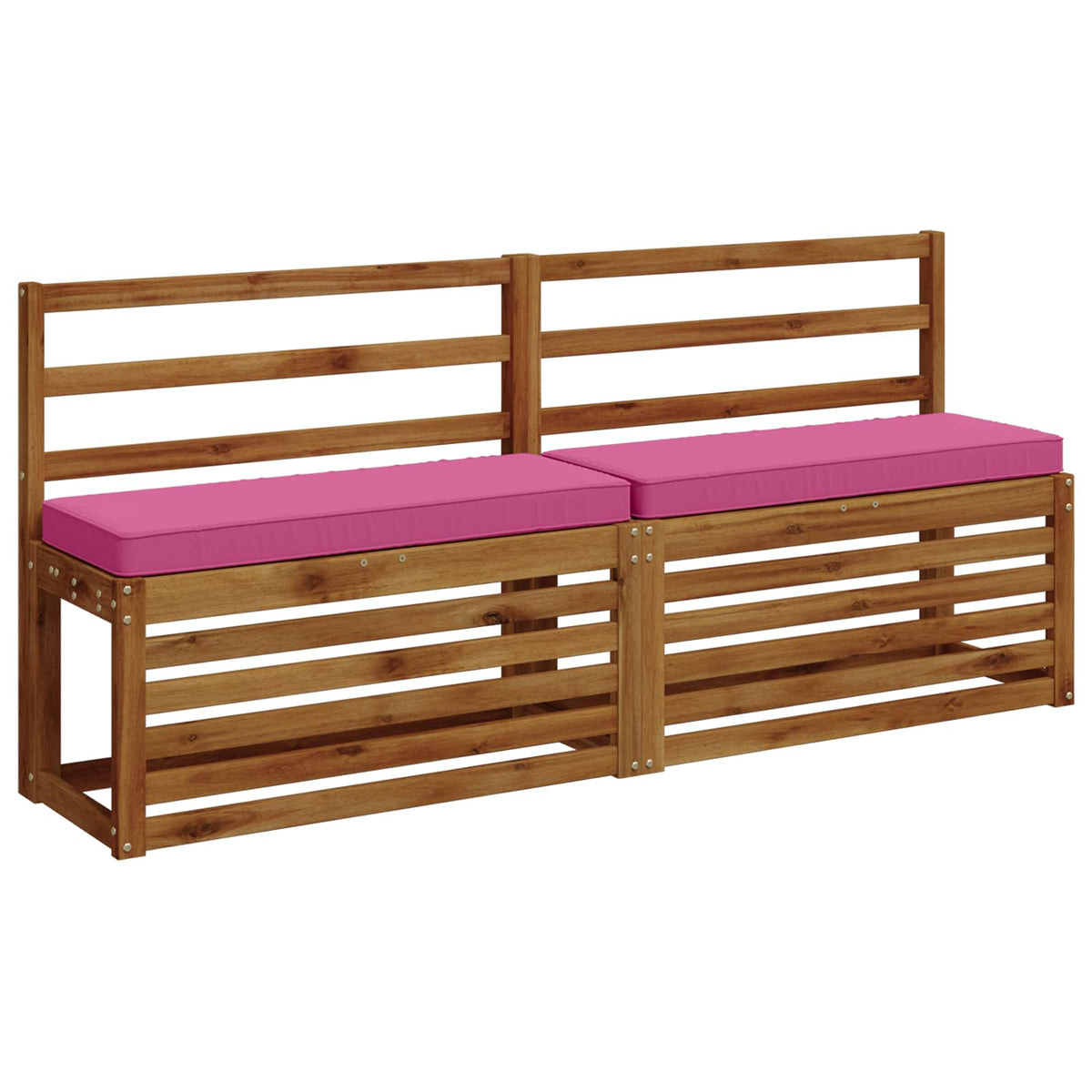 Vidaxl 1-delig bankkussen vught 100% polyester roze 80 x 30 x 5 cm