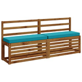Vidaxl 1-delig bankkussen vught 100% polyester turquoise