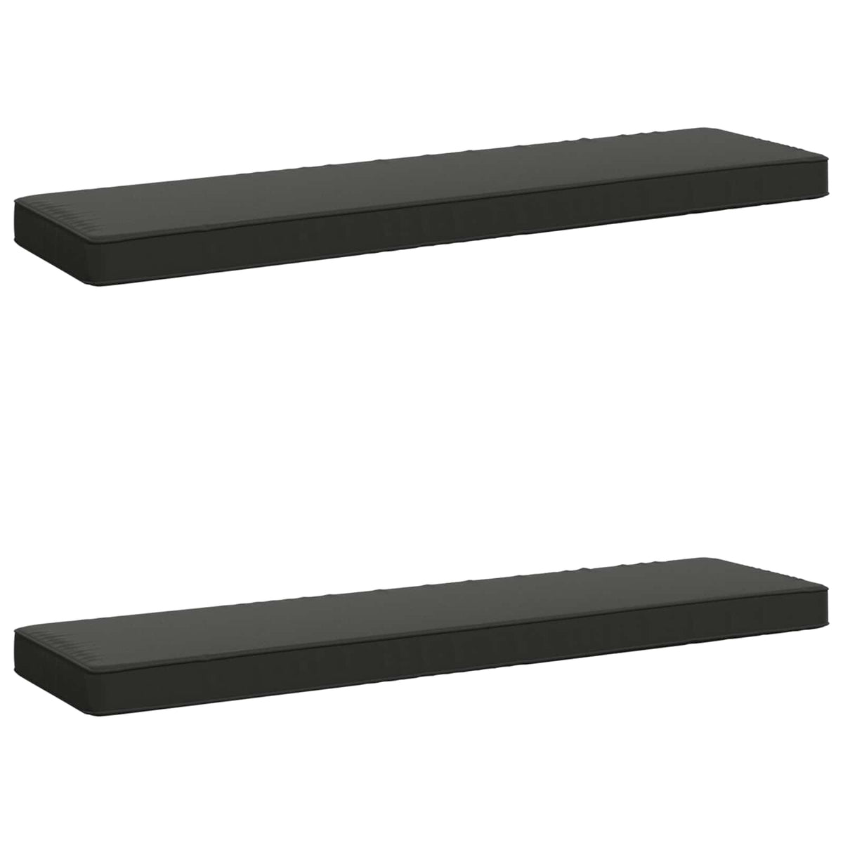 Vidaxl 2-delige bankkussens vught 2 pcs 100% polyester antraciet