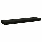 Vidaxl 1-delig bankkussen vught 100% polyester zwart 100 x 30 x 5 cm
