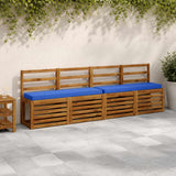 Vidaxl 2-delige bankkussens vught 2 pcs 100% polyester 110 x 30 x 5 cm