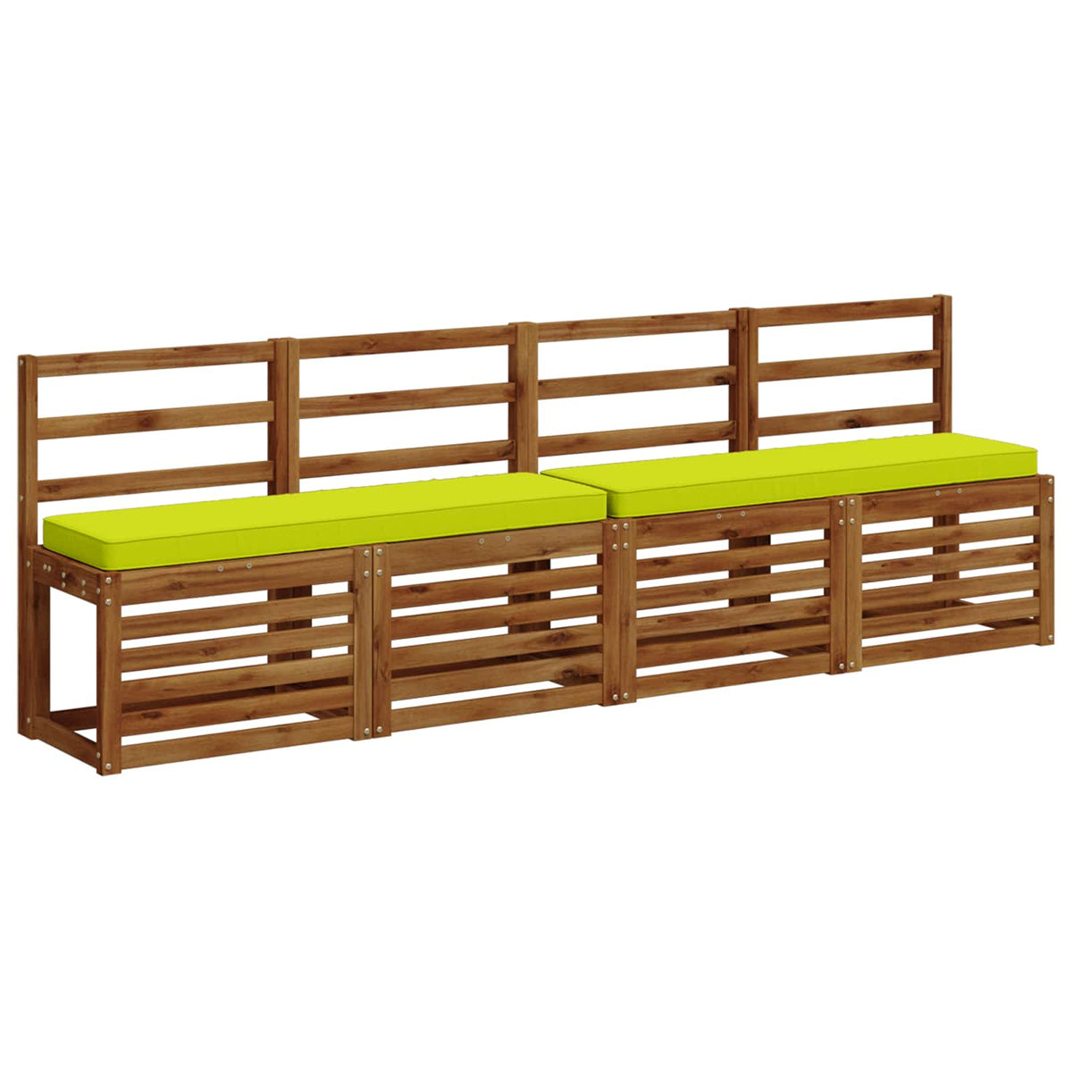 Vidaxl 1-delig bankkussen vught 100% polyester helder groen