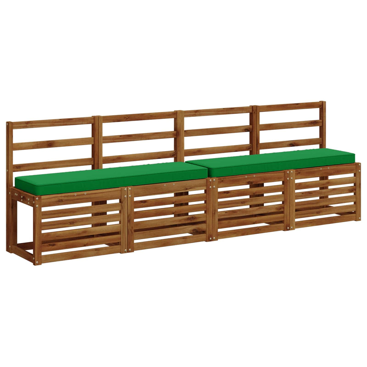 Vidaxl 2-delige bankkussens vught 2 pcs 100% polyester groen