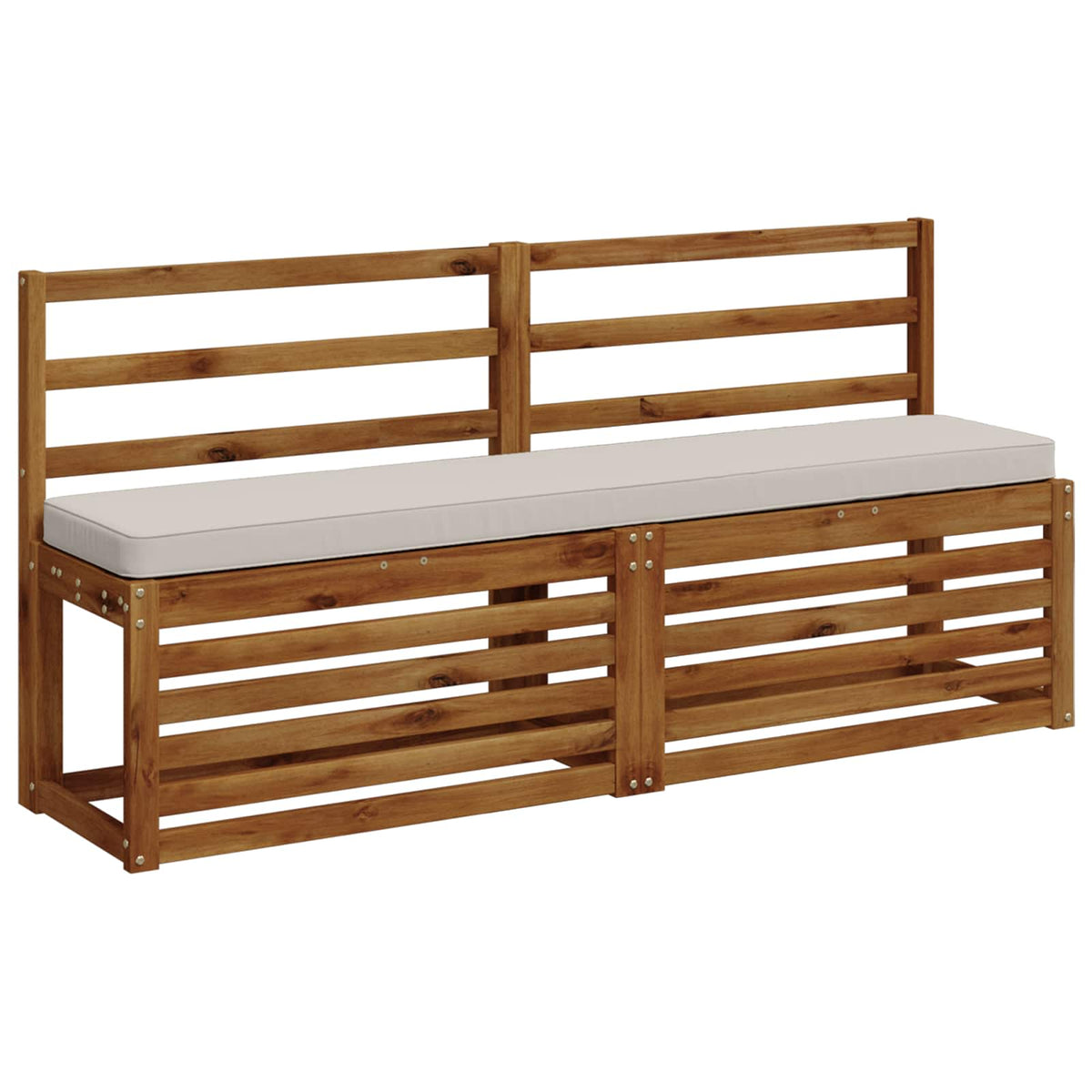 Vidaxl 1-delig bankkussen vught 100% polyester wit 140 x 30 x 5 cm