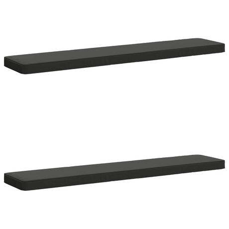 Vidaxl 2-delige bankkussens vught 2 pcs 100% polyester antraciet