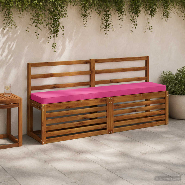 Vidaxl 1-delig bankkussen vught 100% polyester roze 140 x 30 x 5 cm