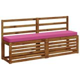 Vidaxl 2-delige bankkussens vught 2 pcs 100% polyester roze