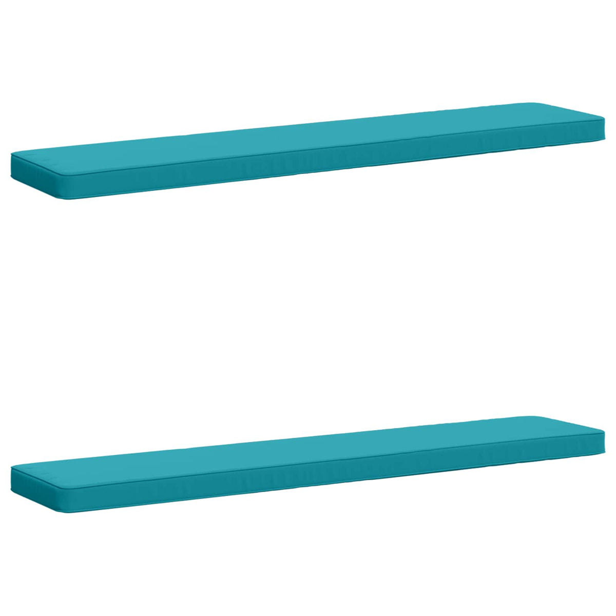 Vidaxl 2-delige bankkussens vught 2 pcs 100% polyester turquoise