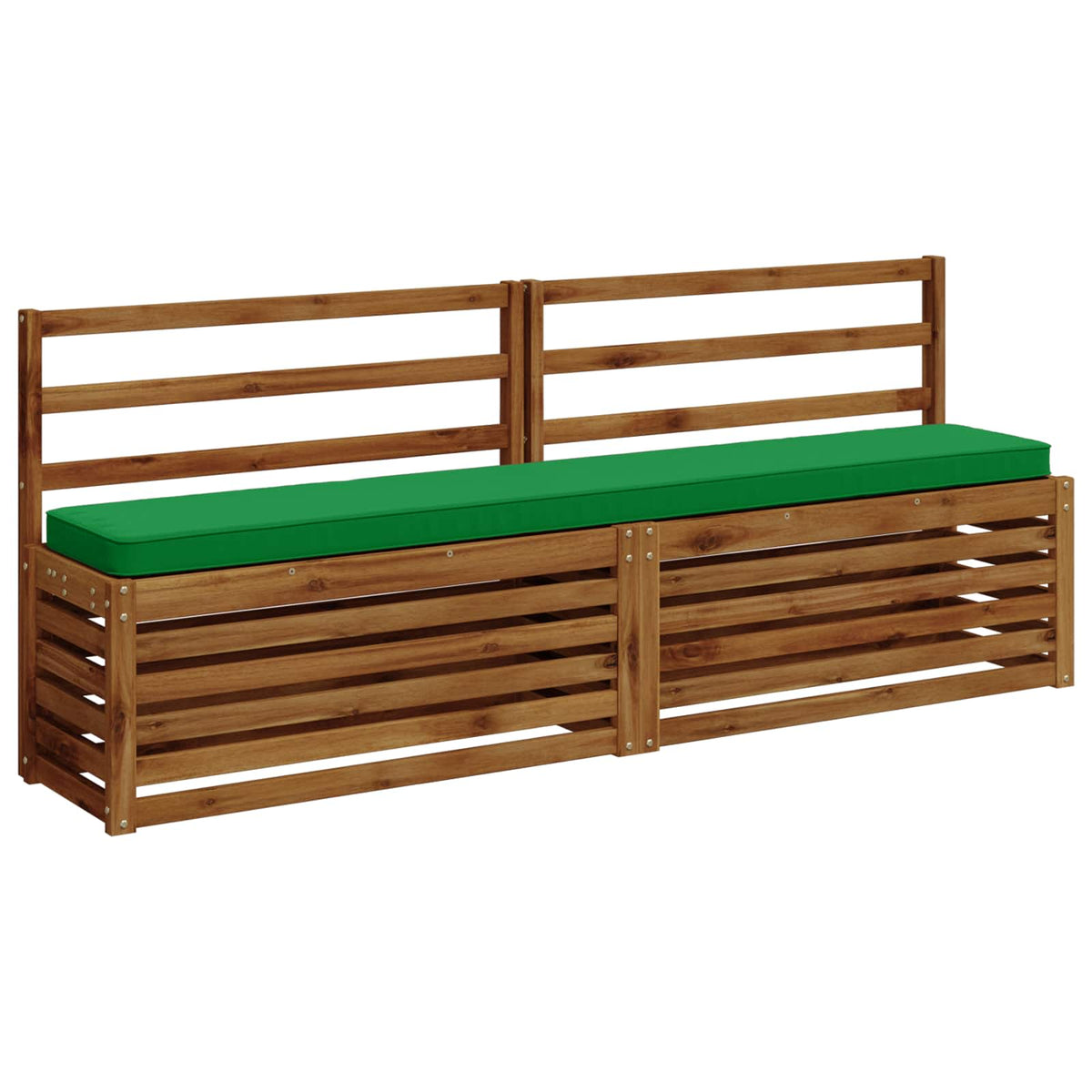 Vidaxl 2-delige bankkussens vught 2 pcs 100% polyester groen