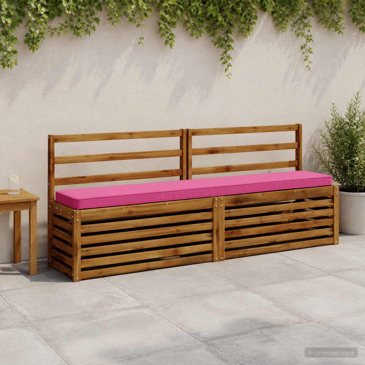 Vidaxl 2-delige bankkussens vught 2 pcs 100% polyester roze