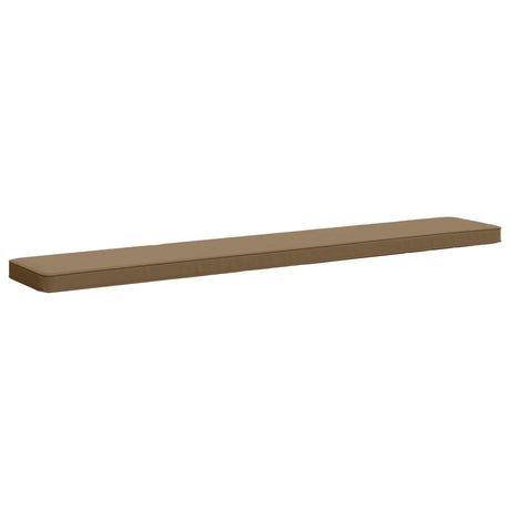 Vidaxl 1-delig bankkussen vught 100% polyester taupe 170 x 30 x 5 cm