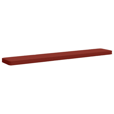 Vidaxl 1-delig bankkussen vught 100% polyester rood 180 x 30 x 5 cm
