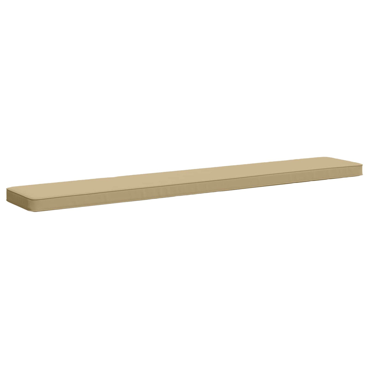 Vidaxl 1-delig bankkussen vught 100% polyester beige 180 x 30 x 5 cm