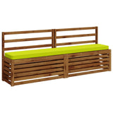 Vidaxl 2-delige bankkussens vught 2 pcs 100% polyester helder groen