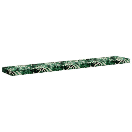 Vidaxl 1-delig bankkussen vught 100% polyester bladpatroon