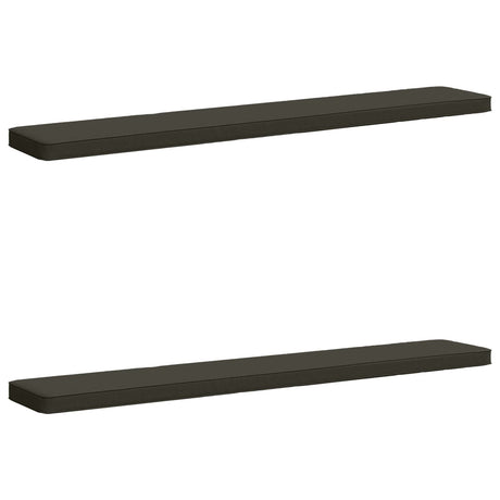 Vidaxl 2-delige bankkussens vught 2 pcs 100% polyester antraciet