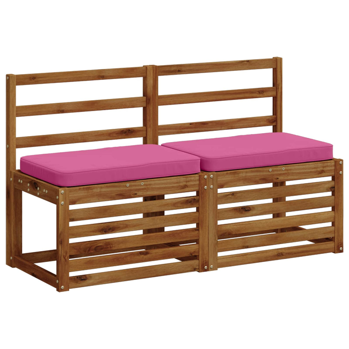 Vidaxl 2-delige bankkussens vught 2 pcs 100% polyester roze