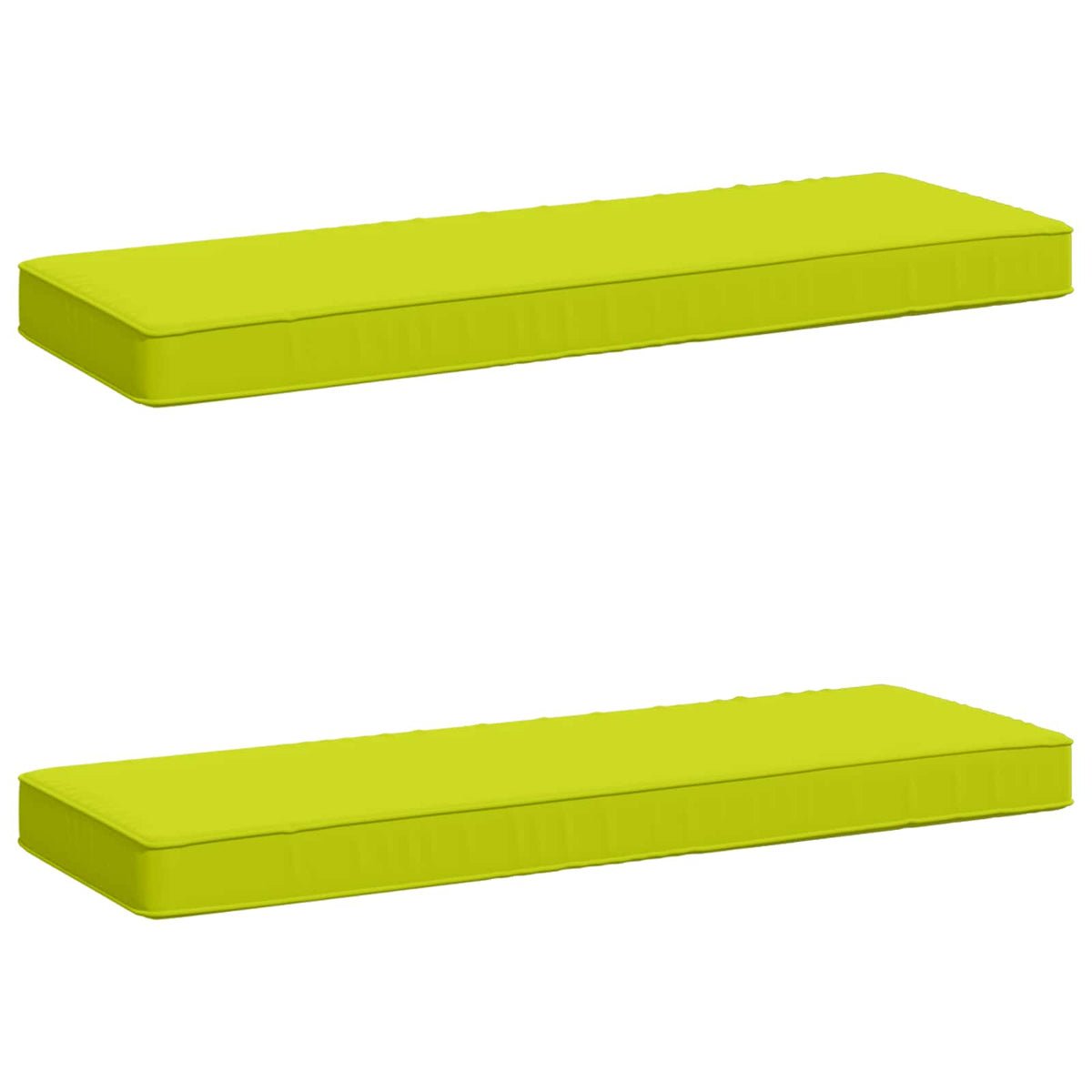Vidaxl 2-delige bankkussens vught 2 pcs 100% polyester helder groen