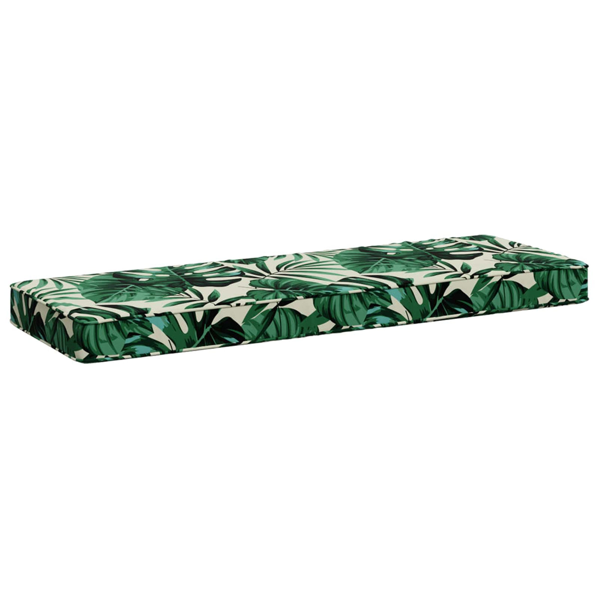 Vidaxl 1-delig bankkussen vught 100% polyester bladpatroon