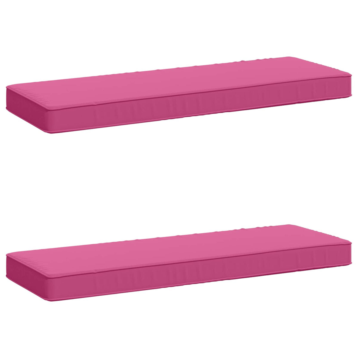Vidaxl 2-delige bankkussens vught 2 pcs 100% polyester roze