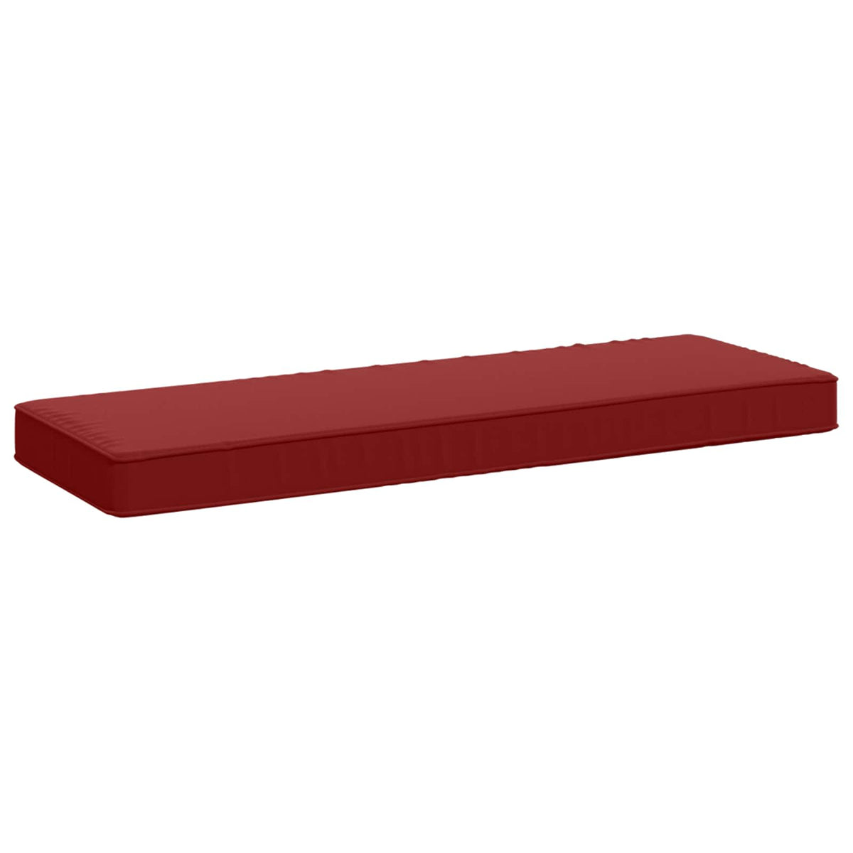 Vidaxl 1-delig bankkussen vught 100% polyester wijnrood 80 x 40 x 5 cm