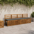 Vidaxl 1-delig bankkussen vught 100% polyester grijs 100 x 40 x 5 cm