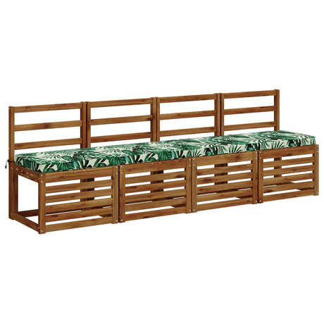 Vidaxl 2-delige bankkussens vught 2 st 100% polyester bladpatroon