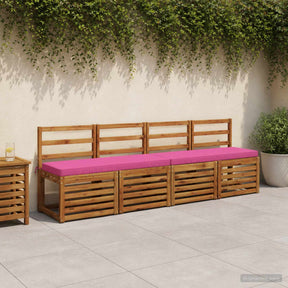 Vidaxl 1-delig bankkussen vught 100% polyester roze 100 x 40 x 5 cm