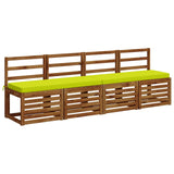 Vidaxl 2-delige bankkussens vught 2 st 100% polyester helder groen