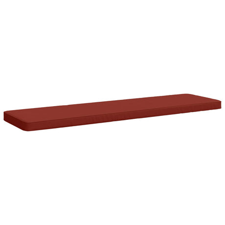 Vidaxl 1-delig bankkussen vught 100% polyester rood 150 x 40 x 5 cm