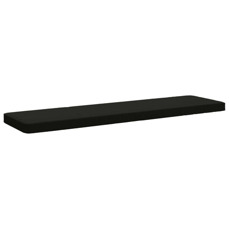 Vidaxl 1-delig bankkussen vught 100% polyester zwart 150 x 40 x 5 cm